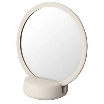 Bild av blomus Sono 69162 kosmetisk spegel månstråle/vit keramik/silikon 185 x 90 170 mm (H B D) One Size