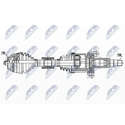 Bild av Drivaxel, framaxel höger, bmw 2 active tourer [f45], gran [f46], 31607646816