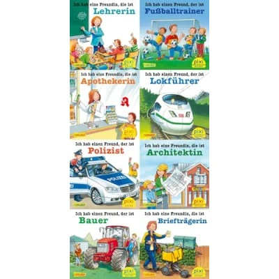 Bild av Pixi 8er Set 281: Tolle Berufe bei (8x1 Exemplar)