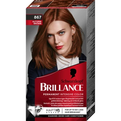 Bild av Schwarzkopf Brillance Permanent Intensive Color 867 Autumn Brown 1 pcs