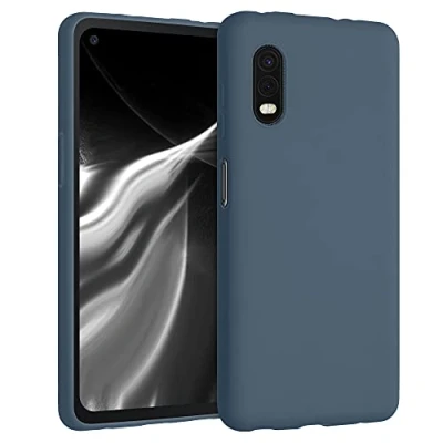Bild av kwmobile Fodral kompatibelt med Samsung Galaxy Xcover Pro mjukt silikonfodral mörk skiffer