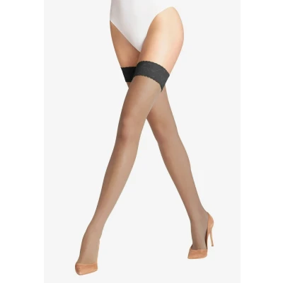 Bild av FALKE Shelina 12 DEN W STU Ultra Transparent Einfarbig 1 par varning, Svart (svart 3009), S för kvinnor, 3009,