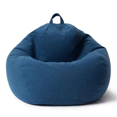 Bild av Lumaland sittsäck Comfort Line inomhus beanbag 100 x 120 50 cm med mer än 2,4 miljoner justerbara EPS pärlor mjuk och bekväm golvkudde fåtölj för barn vuxna 315 l mörkgrå