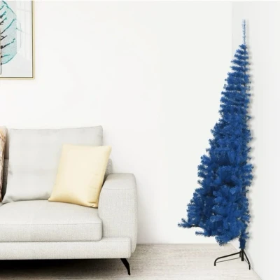 Bild av VidaXl Halv Plastgran Med Stativ Blå 240 Cm Pvc
