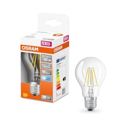 Bild av OSRAM LED lampa E27 4W filament 4 000 K klar