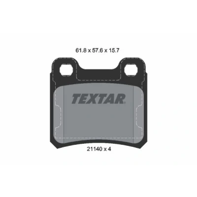 Bild av TEXTAR 2114001 Jeu de plaquettes frein non préparé pour indicateur d&#039;usure OPEL: Calibra A, Astra F CC, Berline, SAAB: 900 II Coupe