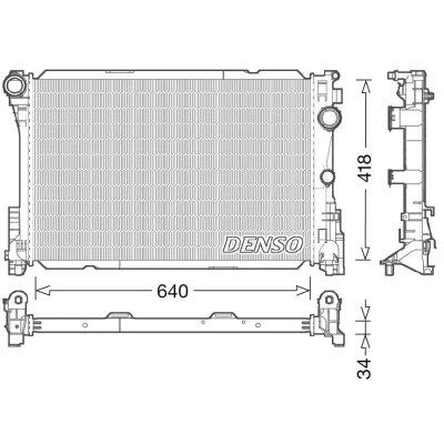 Bild av Kylare, motorkylning Denso DRM17049