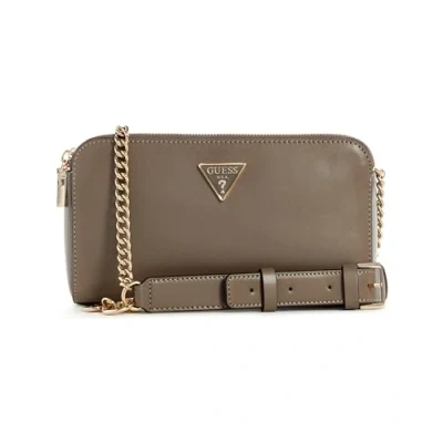 Bild av Guess Daryna Status Crossbody Axelremsväska, Storlek: One Size, Dark taupe