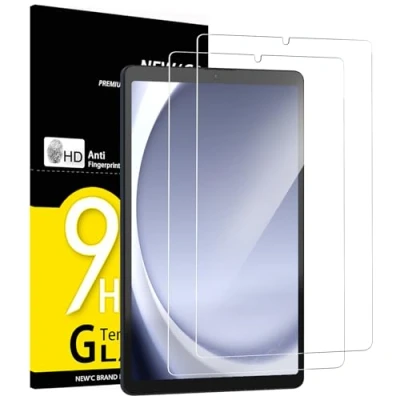 Bild av NEW&#039;C 2 pack, Skärmskydd Med Samsung Galaxy Tab A9 8.7 Tum och installationsram ingår, bubbelfri, 9H hårdhet, 0,33 mm ultratransparent, ultrabeständigt härdat glas