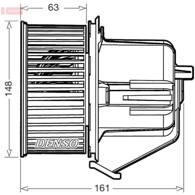 Bild av DENSO DEA07027 Pulseur d&#039;Air pour véhicules avec direction à gauche CITROËN: C3 II, DS3 3 portes
