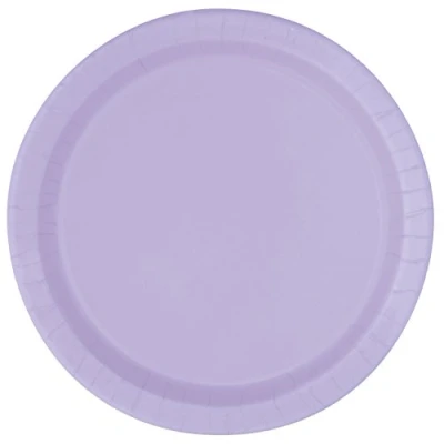 Bild av Unique Party 31348 23 cm runda middagstallrikar Lavendelfärgat tema 16 ct, st (paket med 1)