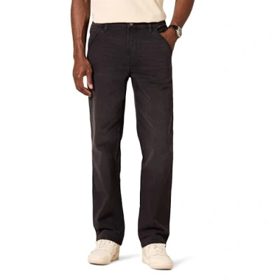 Bild av Amazon Essentials arbetskläder för män jeans med avslappnad passform, tvättad svart, 32 B x 34 L