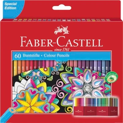 Bild av Faber Castell 111260 Färgpennor, Flerfärgad, 60 stycken