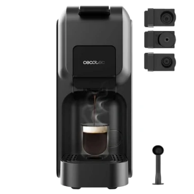 Bild av Cecotec Superautomatisk kompakt kaffebryggare med ångkokare Cremmaet. 1350 W, 19 barer, termoblocksystem, 150 g kaffebönsbehållare kvarn och 1,1 l vatten