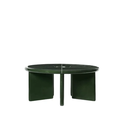 Bild av Ferm Living Deya Coffee Table Soffbord Dark Green Ø80 x H32 CM