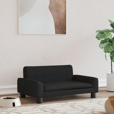 Bild av Hundbädd svart 70x45x30 cm tyg