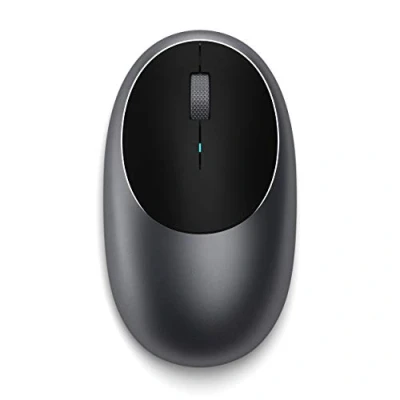 Bild av Satechi Trådlös Bluetooth mus M1 Uppladdningsbar via USB C port Kompatibel med 2022 MacBook Pro/Air M2, Mac Mini, iMac Pro/iMac, iPad Air M1, 2021 Pro och mer (Rymdgrå)