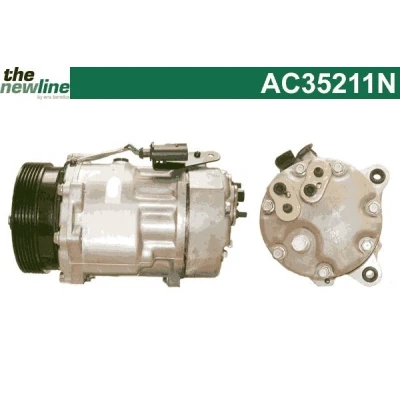 Bild av The NewLine AC35211N Compresseur De Climatisation SD7V16 VOLKSWAGEN: Golf 4, New Beetle 3/5 portes, Sharan I, AUDI: A3 TT Coupe