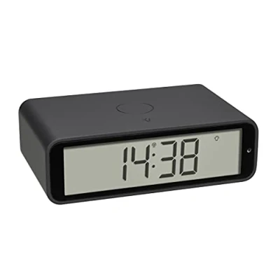 Bild av TFA Dostmann Twist radiostyrd väckarklocka, 60.2560.10, 180 vridbar display, alarm med snooze funktion, bakgrundsbelysning, antracit