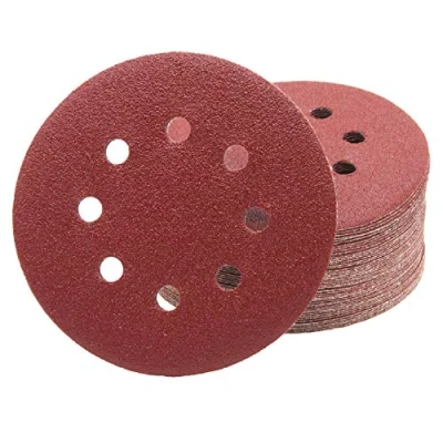 Bild av FD Workstuff Professionella slipskivor │ 25 stycken 8 hål│ Ø 125 mm Korn 40 för excenterslipmaskin slippapper slipdynor ..