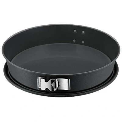 Bild av Original Kaiser La Forme Plus Springform bakplåt konisk 30 cm, SafeClick förslutning, rund bakform ostkaka, emaljbotten, belagd, skärtålig