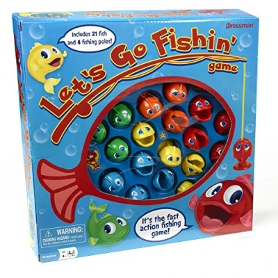 Bild av Let&#039;s Go Fishin&#039; Game av Pressman The Original Fast Action Fishing Game!, 1 4 spelare