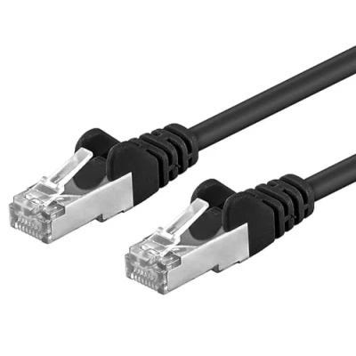 Bild av PremiumCord Patchkabel CAT6a S FTP, RJ45 RJ45, AWG 26/7 0,25 m färg svart