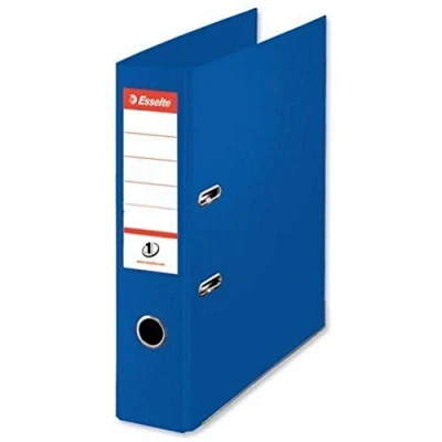 Bild av Esselte spak valv fil, PP, vivivivivivida räcke, 7,5 cm rygg, 48085 Foolscap, blå,