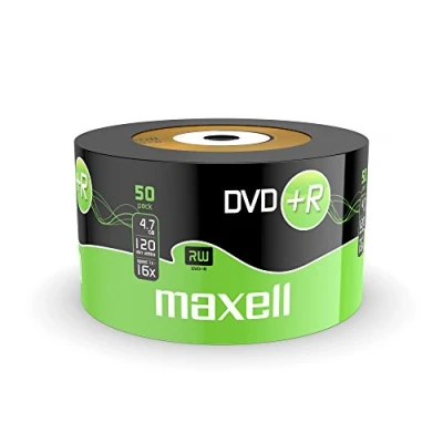 Bild av Maxell DVD+R 4.7GB 16x Spindle 50pk, DVD+R, Spindel, 50 styck, 4,7 GB
