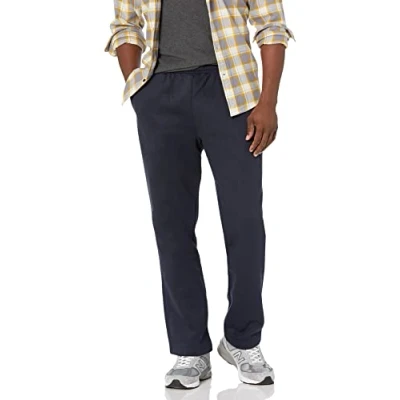 Bild av Amazon Essentials Fleece sweatpants för män (finns i stora och långa), marinblå, 4X Large Big
