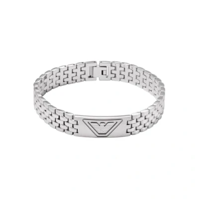 Bild av Emporio Armani rostfritt stålarmband för män, silver, EGS3126040, en storlek, stål, inte ädelsten, ingen storlek,, taille unique,