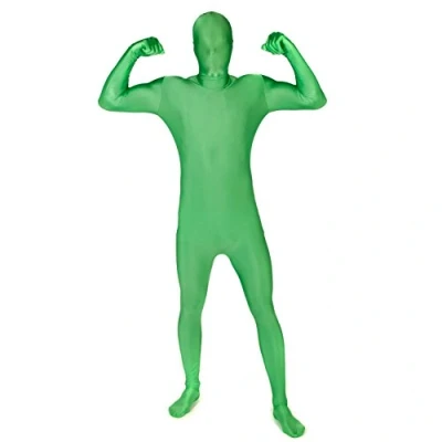 Bild av Morphsuit Helkroppsdräkt Grön, M Original Bodysuit För vuxna och barn Super Stretch Kostym perfekt gör det själv festkläder Halloween, cosplay, maskeraddräkt män kvinnor, gRÖN,