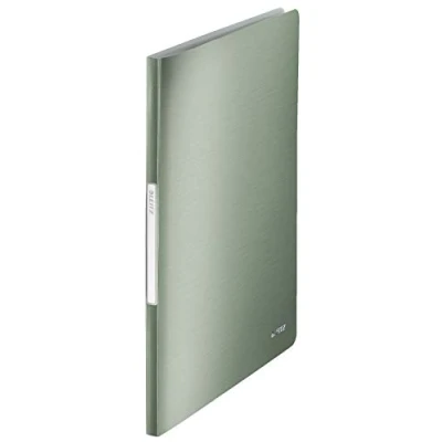 Bild av Leitz A4 displaybok, 20 fickor, 40 arkkapacitet, genomskinliga celadongrön, stilintervall, 39580053