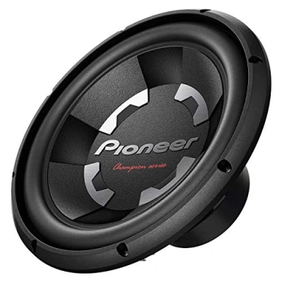 Bild av Pioneer TS 300D4 subwoofer med 4 ohm dubbel svängspole (1 400 W), 30 cm/12 tum, IMPP membran för kraftfullt ljud, ingångseffekt W, svart