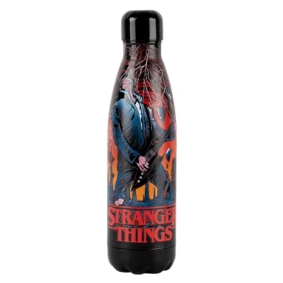 Bild av Konix Stranger Things termosflaska i rostfritt stål, 500 ml, Hellfire Guitar, svart