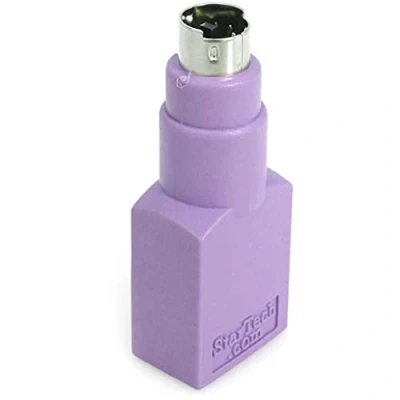 Bild av StarTech.com USB till PS/2 tangentbordsadapter (6 stifts mini DIN) kontakt A (4 stift) uttag reservadapter, lila