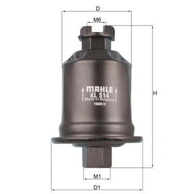 Bild av MAHLE ORIGINAL KL 513 Filtre à Carburant de conduite 7,9 TOYOTA: Picnic, HILUX 3 Pick up, 6 up