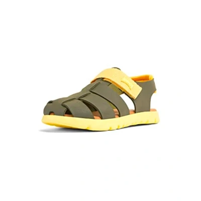 Bild av Camper Oruga Unisex Sandaler för barn, Storlek: 38, Medium green Skinn och textil