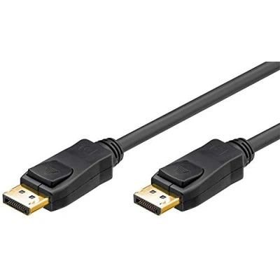Bild av Goobay 49960 DisplayPort anslutningskabel 1,2, 4K, förgylld, kontakt till för överföring av video/ljudsignaler, 3 meter