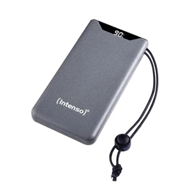 Bild av Intenso F10000 Strömförsörjningsbank 10000 mAh 20 Watt 3 A QC 3.0, Power Delivery 3.0 + PPS 2 utdatakontakter (24 pin USB C, typ A) på kabel: C grå