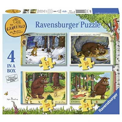 Bild av Ravensburger The Gruffalo 4 in Box (12, 16, 20, 24 Pieces) Jigsaw Puzzles for Kids Age 3 Years Up