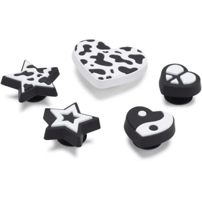 Bild av Crocs Shoe Charm 5 pack Personalize with Jibbitz for Unisex, Mono Bnw, en storlek, Taille unique