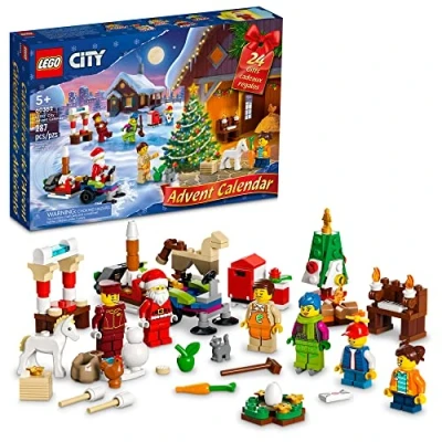 Bild av LEGO City 60352 adventskalender 2022 ålder 5+ 287 st, flerfärgad, 15.04 x 10.32 2.78 inches