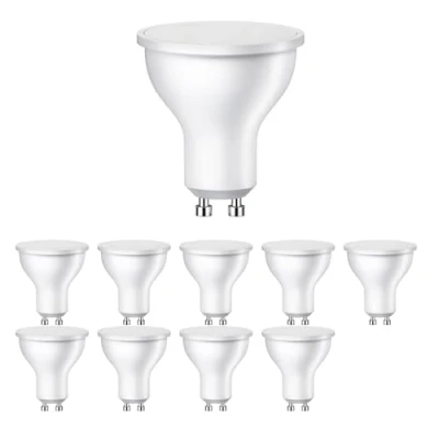 Bild av ledscom.de 10 GU10 LED lampor, PAR16, varmvit (2700 K), 5 W, 450lm, 103, matt