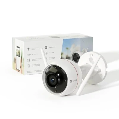 Bild av EZVIZ 4 MP WLAN IP kamera för utomhusbruk, övervakningskamera med KI personigenkänning, färgmörkerseende och tvåvägsljud, IP67 väderbeständig, Alexa kompatibel, C3W Pro