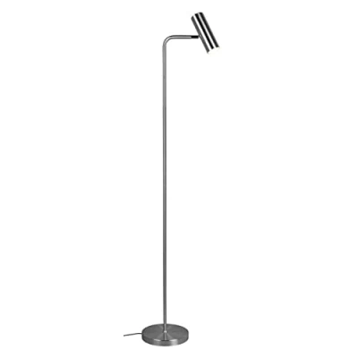 Bild av Trio Leuchten Golvlampa Marley 412400107, metall nickel matt, exklusiv glödlampa 1 x GU10