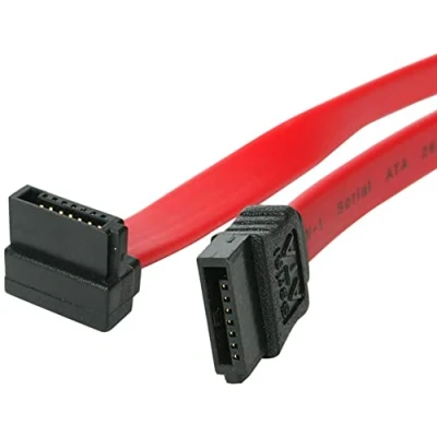 Bild av StarTech.com 60 cm SATA seriell ATA kabel vinklad till höger Bu/Bu S anslutningskabel