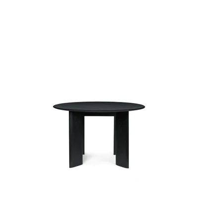 Bild av Ferm Living Bevel Table Round Matbord Ø117 Black Oiled Beech W117 x D117 H73 cm