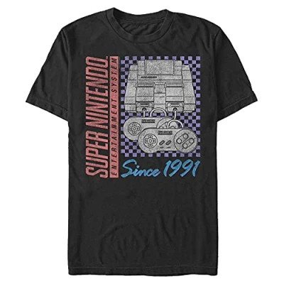 Bild av Nintendo Mäns nineties gamer t shirt, svart, stor