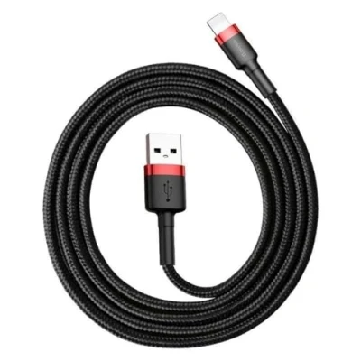 Bild av Baseus CALKLF C19 USB laddningskabel svart Lightning